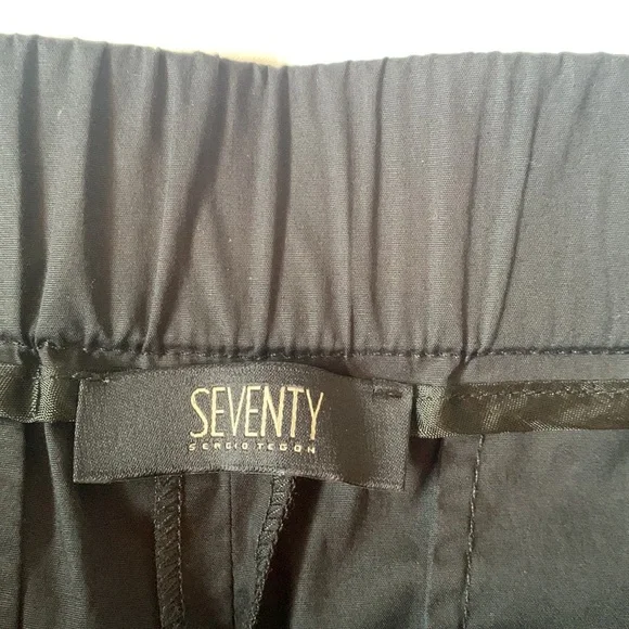 Seventy Black Cropped Pants with Lace Hem - Picture 3 of 10